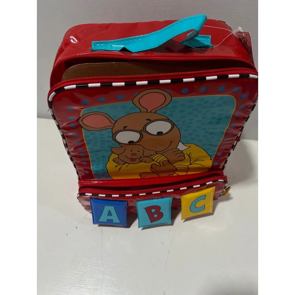 Vintage Arthur Kids Backpack NWT 1990s Rare HTF Marc Brown ABC Red School Bag